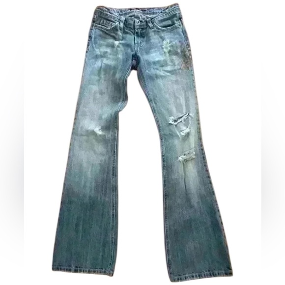 Plastics by Sly denim worn  look size 3 blue - Picture 1 of 8